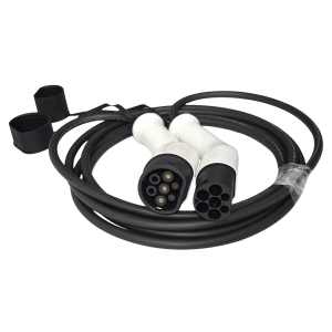 IEC 62196 5M White Type 2 to Type 2 EV Charging cable