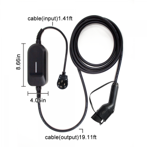 EVstarcharger Level 1 EV Charger 16A 110V-120V Portable EV Charging Cable SAE J1772 NEMA14-50 Plug with 22ft Cord
