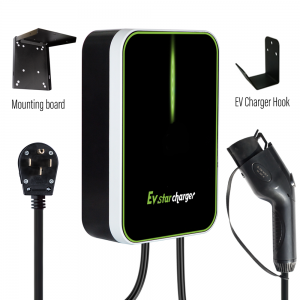 EVstarcharger 50 Amp Electric Vehicle Charging Station – Powerful Level 1 EV Charger (120V) with NEMA 14-50 Plug/Hardwired – CE Certified for J1772 EVs